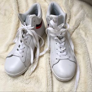 High top white Champion sneakers